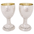 Pair of Irish Provincial Silver Goblets made c.1770