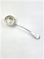 Antique George III Hallmarked Sterling Silver Shell-Bowled Old English Pattern Sauce Ladle  1827