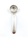 Antique George III Hallmarked Sterling Silver Shell-Bowled Old English Pattern Sauce Ladle  1827