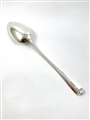 Antique Victorian Hallmarked Sterling Silver bead Edged Gravy Stuffing Spoon 1867