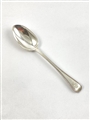 Antique Victorian Hallmarked Sterling Silver Bead Edged Dessert Spoon 1867