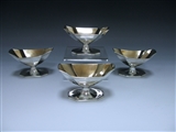 Set of Four George III Antique Silver Salts made in 1793-95