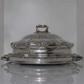 Old Sheffield Plate Meat Dish & Cover Circa 1830 Matthew Boulton