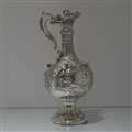 19th Century Antique Sterling Silver Victorian Large “Armada” Jug London 1895 Robert Harper & Co