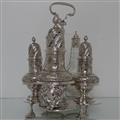 Antique Mid 18th Century George II Sterling Silver Warwick Cruet London 1744 George Hindmarsh