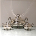 Early 19th Century Antique George III Sterling Silver Tureen Suite London 1800 Paul Storr