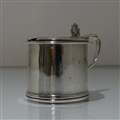 19th Century Antique William IV Antique Sterling Silver Mustard Pot London 1833 Jonathan Hayne