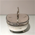 Early 19th Century Antique George III Sterling Silver Double Tea Caddy London 1808 Rebecca Emes & Edward Barnard