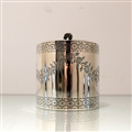 18th Century Antique George III Sterling Silver Oval Tea Caddy London 1776 John Carter