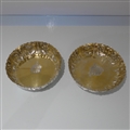 19th Century Antique Victorian Sterling Silver Pair Large Dishes London 1882 Samuel Watton Smith