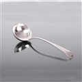 ANTIQUE SILVER-PLATED SOUP LADLE