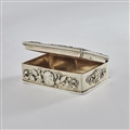 George Iii Silver Gilt Snuff Box With Hunting Scene