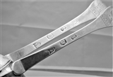 Nice quality pair crested William & Mary trefid spoons London 1691 by TS