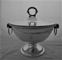 Superb crested large & heavy George III silver tureen London 1786 Smith & Sharp