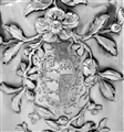 Wonderful set 3 crested & armorial George III silver caddies London 1766/6 Vere & Lutwyche