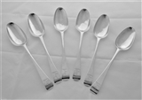 Good George III Irish silver table spoons Dublin 1772 Michael Keating