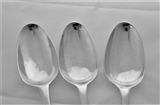 Good George III Irish silver table spoons Dublin 1772 Michael Keating