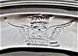 Super pair armorial George I Britannia silver plates London 1725 Paul De Lamerie