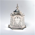 VICTORIAN HANDMADE SILVER TEA CADDY