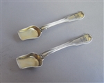 Fine Pair of George III Salt Shovels Made in London in 1813 by William Eley, William Fearn & William Chawner.