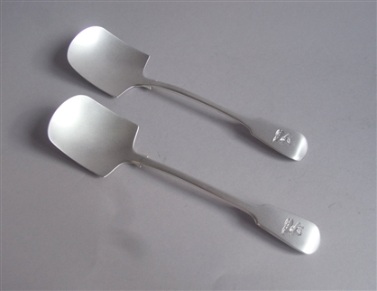 A Very Fine Pair of Serving Spades Made in London in 1856 by George Adams