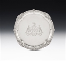 AN EXCEPTIONALLY FINE GEORGE III SALVER MADE IN LONDON IN 1812 BY PAUL STORR.
