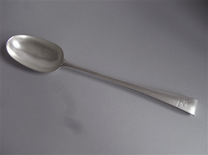 A Very Rare Early George III Hanoverian 'hook End' Serving/basting Spoon Made in Dublin in 1766 by Joseph Cullen