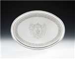 A VERY FINE GEORGE III DRINKS SALVER MADE IN LONDON IN 1791 BY THOMAS DANIEL
