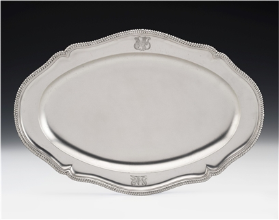 Frederick Kandler. An Unusual George Iii Salmon Dish Made in London in 1776 by Frederick Kandler