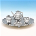 Aesthetic Period Batchelor Tea Set on Tray