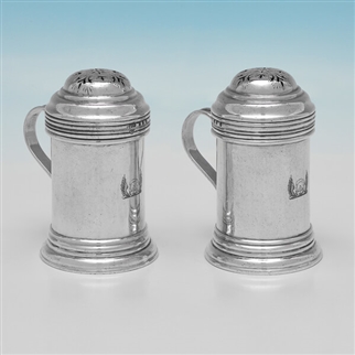 Brittania Standard Silver Pair of Kitchen Peppers