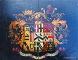 JOHNSON ARMORIAL CARRIAGE PANEL JOHNSON Aynscoughee Hall