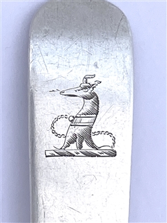 Irish provincial Cork sterling silver teaspoon c.1810