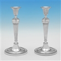 Pair of George III Neoclassical Candlesticks