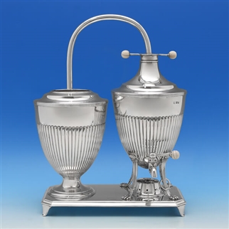 A Very Rare Victorian Sterling Silver Example of a 'Napierian Coffee Maker'