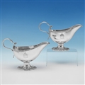 Pair of George III Sterling Silver Sauce Boats