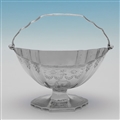 George III Neoclassical Sterling Silver Sugar Basket