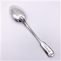 Antique Hallmarked Sterling Silver Victorian Fiddle & Thread Pattern Tablespoon 1842