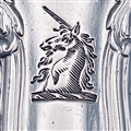 Antique hallmarked Sterling Silver George III King's Hourglass Pattern Dessert Fork 1814