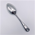 Antique Hallmarked Sterling Silver Victorian Bead Edge Dessert Spoon 1898