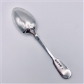 Antique Hallmarked Sterling Silver Victorian Fiddle & Shell Pattern Dessert Spoon 1853