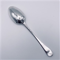 Antique Sterling Silver George III Old English Pattern Tablespoon Engraved Decoration c.1780