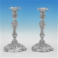 Pair of Regency Period Silver Candlesticks