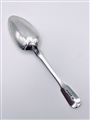 George III hallmarked sterling silver Fiddle and thread pattern tablespoon 1813