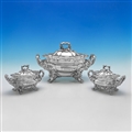 Dining Table Suite of Soup Tureen & Pair of Sauce Tureens