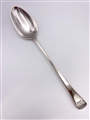 Antique Hallmarked Sterling Silver Feather Edge Old English Pattern Gravy Basting or Stuffing Spoon London 1786
