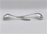 Antique Hallmarked Sterling Silver George III Irish  Ladles With Pouring Lip Dublin 1817