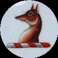 Worcester Armorial Plate FOX crest