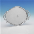 Victorian silver gallery tray