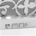 Victorian silver gallery tray